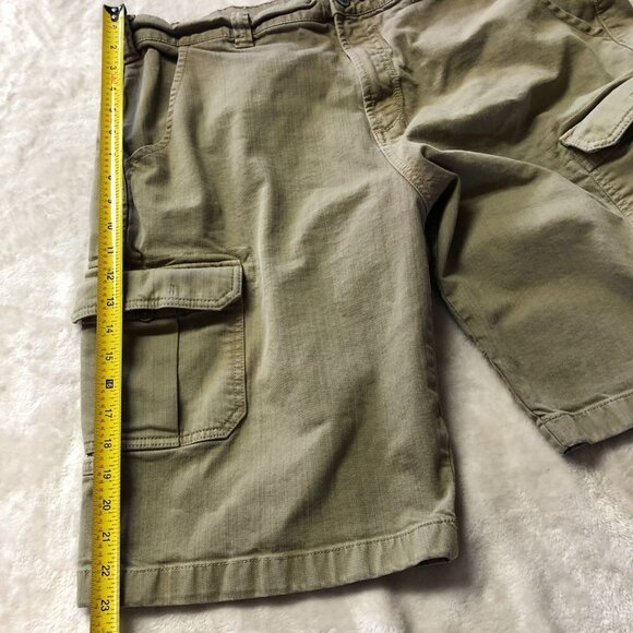 Tommy Hilfiger Khaki Cotton Cargo Shorts - Picture 10 of 16
